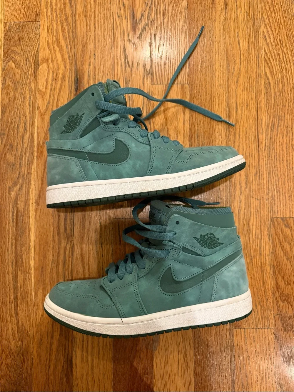 Nike Men’s Teal Suede High-Top Sneakers